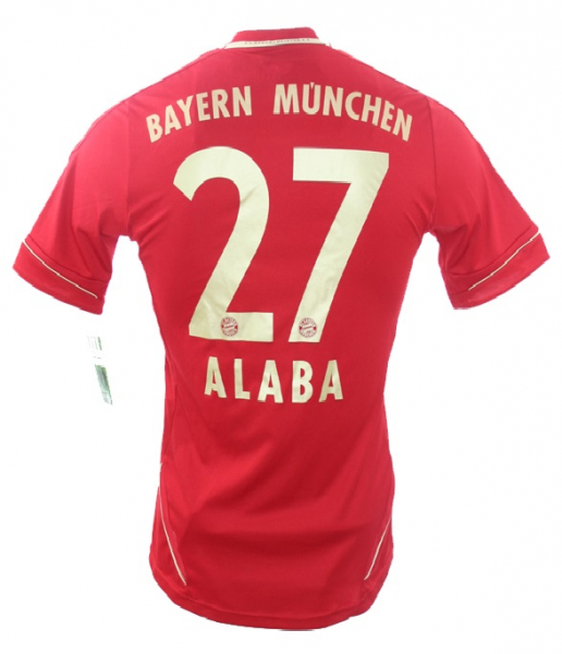 Adidas FC Bayern München Trikot 27 David Alaba 2012/13 Heim Rot Herren S
