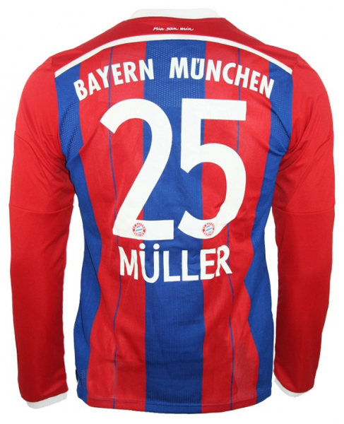Adidas FC Bayern München Trikot 25 Thomas Müller 2014/15 Heim Neu Herren M oder XL