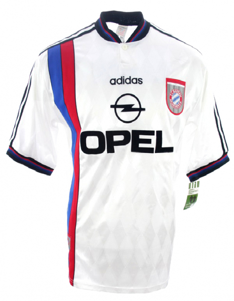 Adidas FC Bayern Munich jersey 7 Mehmet Scholl 1995/96 Opel white men's XL