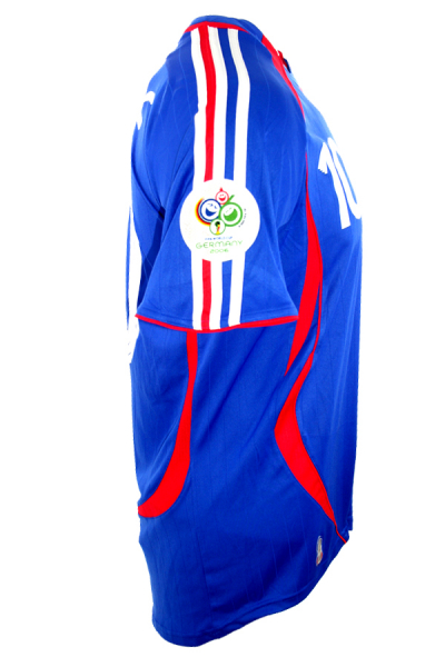 Adidas Frankreich Trikot 10 Zinedine Zidane WM 2006 Heim Blau Herren S (B-Ware)