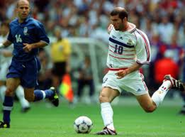 Adidas Francia camiseta 10 Zinedine Zidane copa del mundo 1998 blanco senor XS =164cm o XL