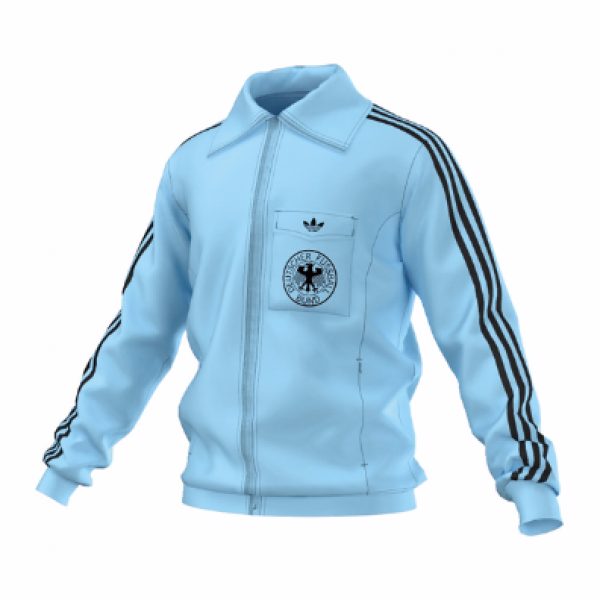 Adidas Deutschland Trainings-Jacke WM 1974 Originals TT Blau DFB NEU Herren M