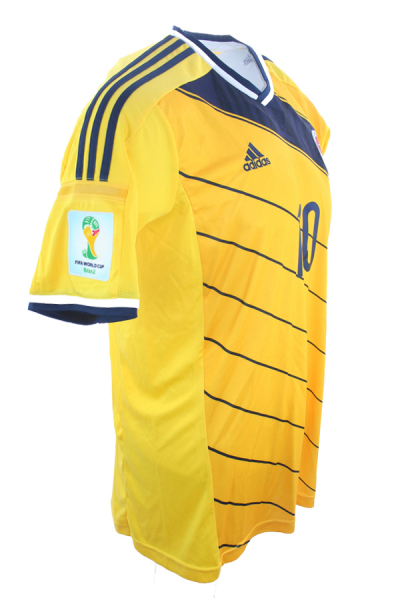 Adidas Columbia Jersey 10 James Rodriguez WC 2014 Home yellow NEW men's XL