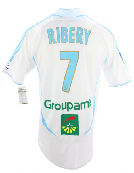 Adidas Olympique Marseille Trikot 7 Franck Ribery 2006/07 N9NF Matchworn Herren XL