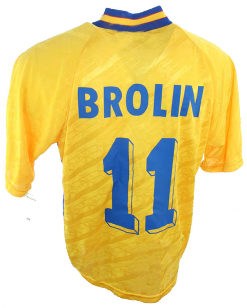 Adidas Schweden Trikot 11 Tomas Brolin 1994 WM USA Herren S(M) oder XL