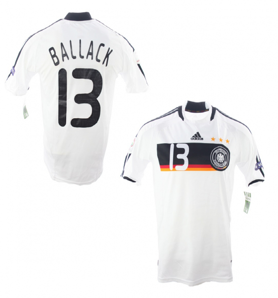 Adidas Deutschland Trikot 13 Michael Ballack 2008 Euro DFB Heim Herren L/XL