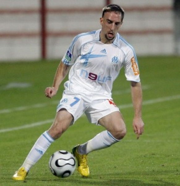Adidas Olympique Marseille Trikot 7 Franck Ribery 2006/07 N9NF Matchworn Herren XL