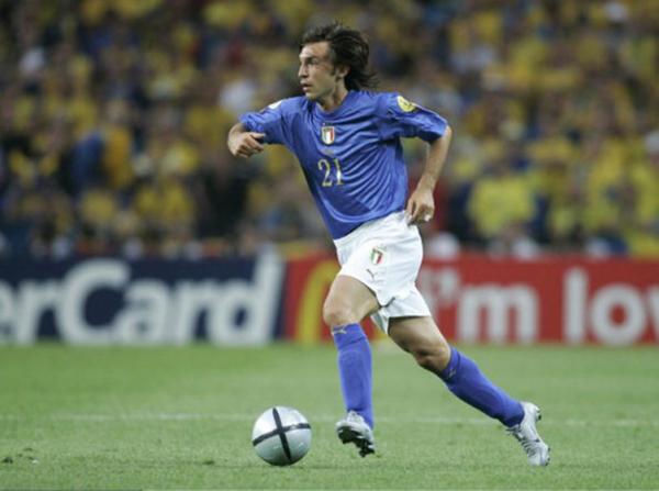 Puma Italien Trikot 21 Andrea Pirlo Euro 2004 Heim Herren L