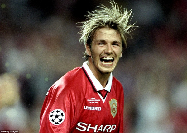 Umbro Manchester United jersey 7 David Beckham 1999/00 Champions League winners Sharp men's L/XL/XXL