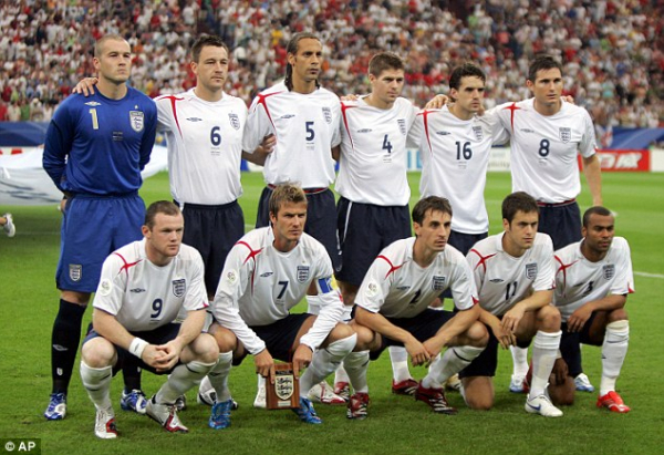 Umbro England Trikot WM 2006 Heim Weiß Herren M