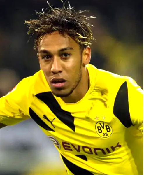 Puma Borussia Dortmund Trikot 17 Aubameyang 2014/15 matchworn langarm BVB Herren L