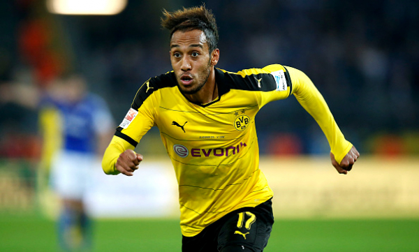 Puma Borussia Dortmund Trikot 17 Aubameyang 2015/16 Heim BVB Herren L