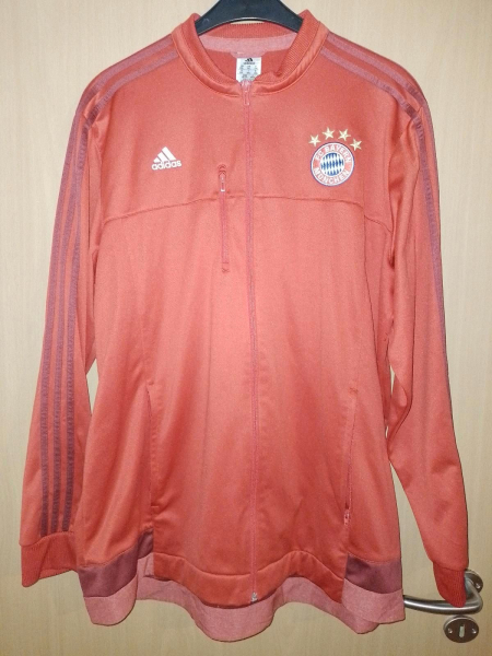 Adidas FC Bayern München Trainingsjacke 2015/16 rot pre match anthem Herren L