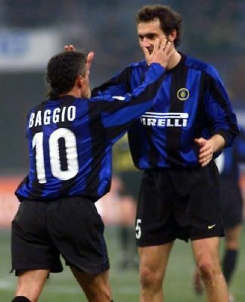Nike Inter Mailand Trikot 10 Roberto Baggio 1999/2000 CL Pirelli Herren M