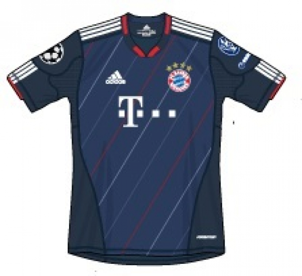Adidas FC Bayern Munich jersey shorts 2010/11 T-com blue navy men's M