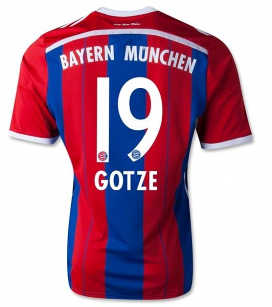 Adidas FC Bayern München Trikot 19 Mario Götze 2014/15 heim Herren M