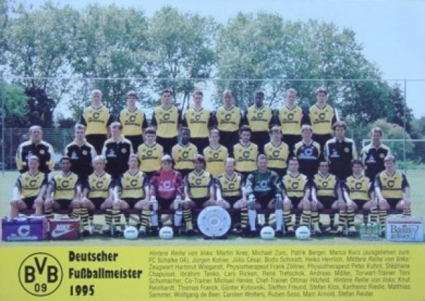 Nike Borussia Dortmund Trikot 1995/96 BVB Die Continentale Heim CL Herren S/M/L/XL oder XXL/2XL