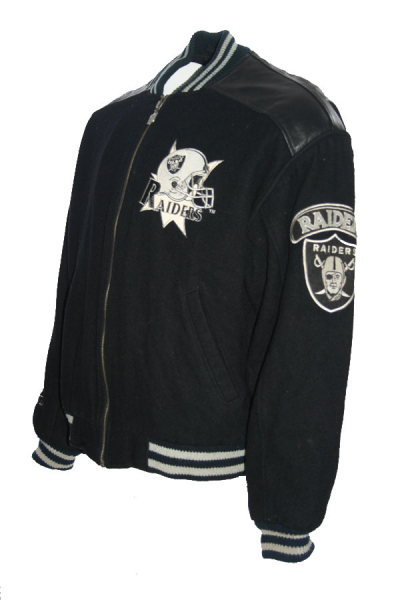Campri Team Line Los Angeles Raiders Oakland college jacket jersey black NFL men's L (52/54)