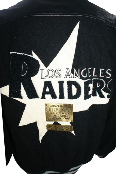 Campri Team Line Los Angeles Raiders Oakland college jacket jersey black NFL men's L (52/54)