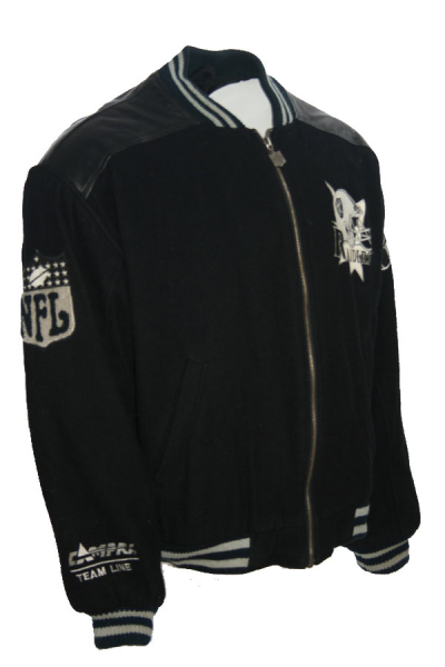 Campri Team Line Los Angeles Raiders Oakland college jacket jersey black NFL men's L (52/54)