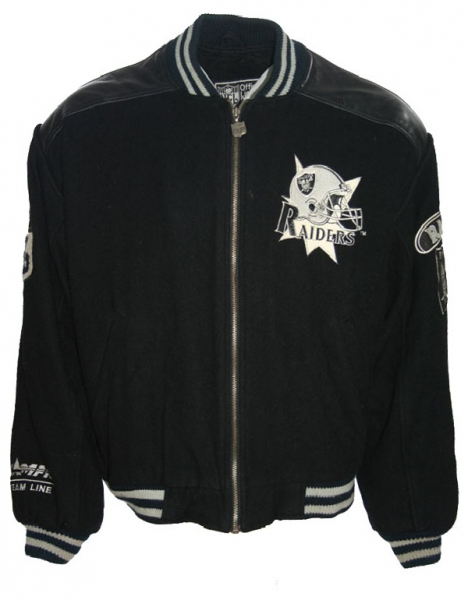 Campri Team Line Los Angeles Raiders Oakland college jacket jersey black NFL men's L (52/54)