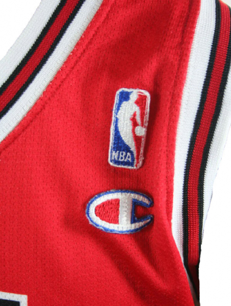 Champion Chicago Bulls Trikot 91 Dennis Rodman Rot Basketball NBA Herren XL oder XXL