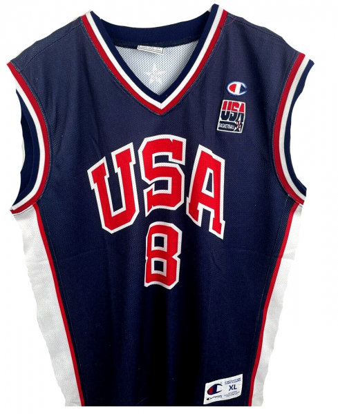 Champion Trikot USA 8 Hardaway Dream Team blau Marine NBA Herren XL