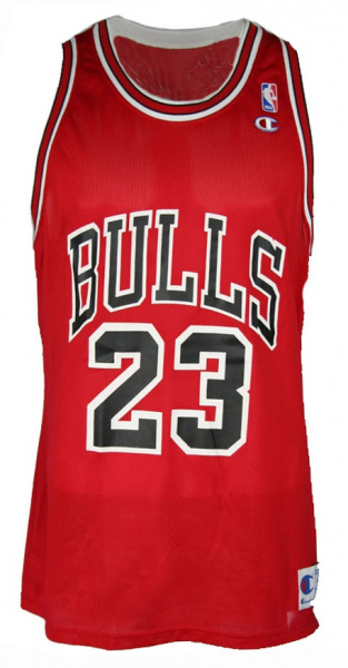 Champion Chicago Bulls Trikot 23 Michael Air Jordan NBA rot Kinder 152 cm = youth M