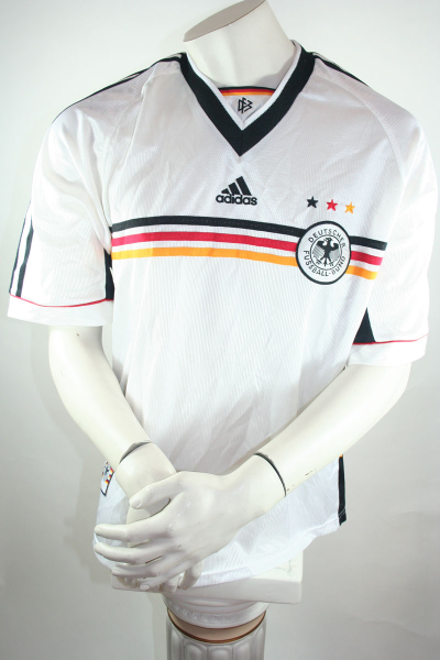Adidas Deutschland Hose Shorts WM 1998 DFB Schwarz Heim Herren L