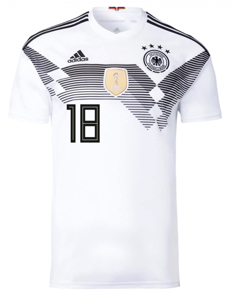 Adidas Alemania camiseta 18 Joshua Kimmich Copa del Mundo 2018 Russa blanco senor M