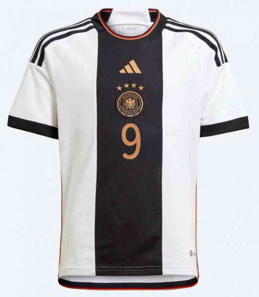 Adidas Alemania camiseta 9 Niklas Füllkrug Copa del Mundo 2022 blanco/negro senor S, M, L o XL