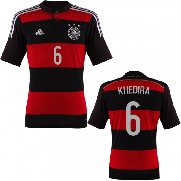 Adidas Deutschland Trikot 6 Sami Khedira WM 2014 DFB Away Neu Herren S-M 176cm
