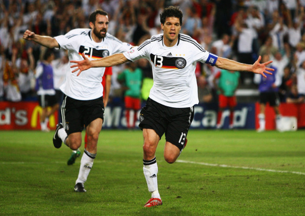 Adidas Deutschland Trikot 13 Michael Ballack 2008 Euro DFB Heim Herren L/XL