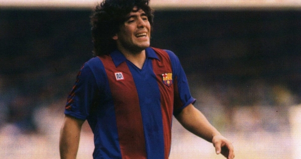 Meyba FC Barcelona jersey 10 Diego Maradona 1982-84 home men's XL