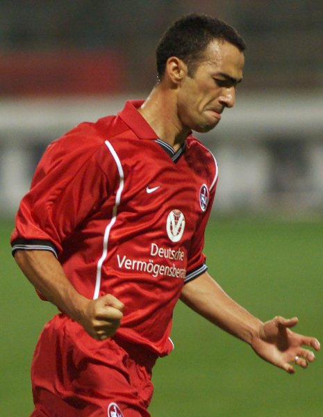 Nike 1. FC Kaiserslautern jersey 14 Youri Djorkaeff 1999/2000 home men's XXL