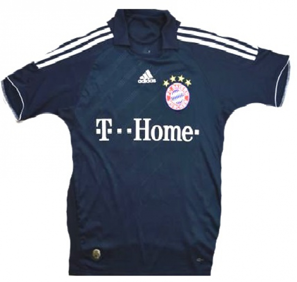 Adidas FC Bayern München Trikot 33 Mario Gomez 2008/09 CL T-Home auswärts marine Herren L