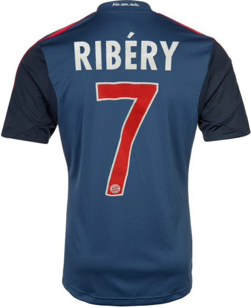 Adidas FC Bayern München Trikot 7 Franck Ribery 2013/14 Auswärts Triple Herren S-M oder Kinder/Damen 176 cm