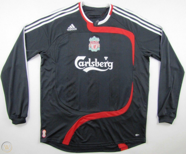 Adidas FC Liverpool camiseta 9 Fernando Torres 2006-08 matchworn negro jersey senor XL
