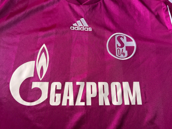 Adidas FC Schalke 04 jersey 2011/12 Event 3rd Shirt pink rosa Gazprom men's XL