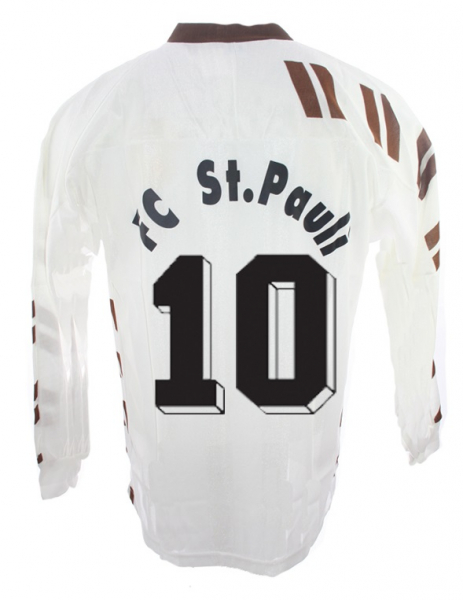 Patrick FC St. Pauli Trikot 10 Peter Knäbel 1992/93 Deutscher Ring Neu Heim Herren XL oder XXL/2XL