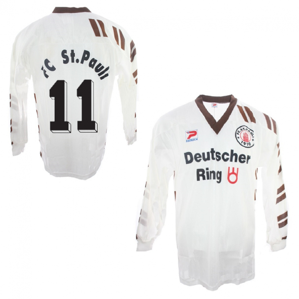 Patrick FC St. Pauli Trikot 11 Martino Gatti 1992/93 Deutscher Ring Neu Heim Herren XL oder XXL/2XL