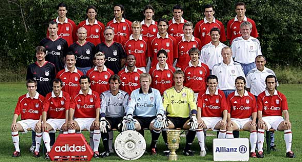 Adidas FC Bayern München Trikot 2005/06 T-Com Rot Heim Herren S, M, L, XL oder XXL/2XL