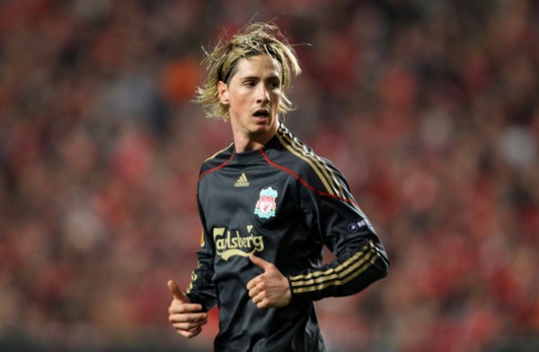 Adidas FC Liverpool camiseta 9 Fernando Torres 2009-10 negro senor XL