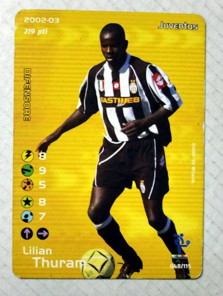 Juventus Turin trikot 21 Thuram match worn XL Lotto 2002/03