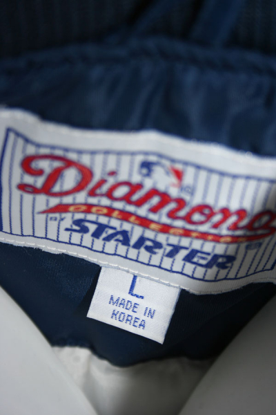Starter Diamond New York Yankees Jacke College Glanz Baseball MLB Blau Herren L