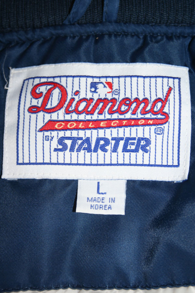 Starter Diamond New York Yankees Jacke College Glanz Baseball MLB Blau Herren L
