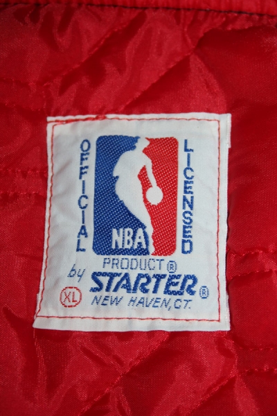 Starter Chicago Bulls College Jacke 23 Michael Jordan Trikot Schwarz Herren XL
