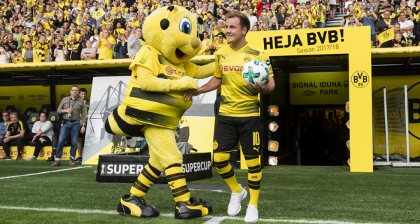 Puma Borussia Dortmund Trikot 10 Mario Götze 2017/18 BVB Evonik Neu Herren XL