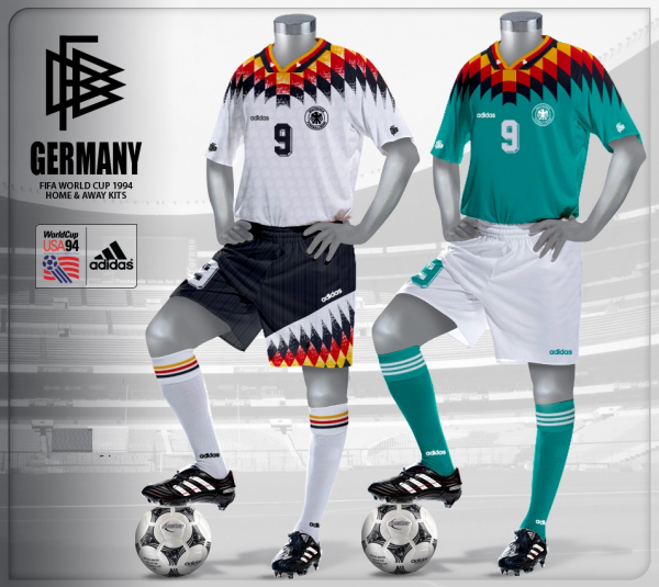 Adidas Germany jersey 1994 USA 94 white home men's XS