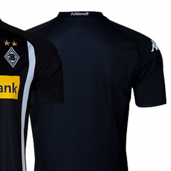 Kappa Borussia Mönchengladbach jersey 2017/18 black/white Postbank new men's M
